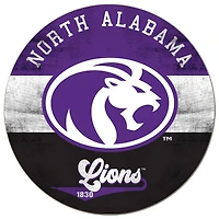 North Alabama Lions 20'' x 20'' Retro Logo Circle Sign