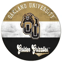Oakland Golden Grizzlies 20'' x 20'' Retro Logo Circle Sign