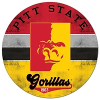 Pittsburg State Gorillas 20'' x 20'' Retro Logo Circle Sign
