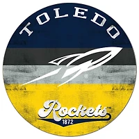 Toledo Rockets 20'' x 20'' Retro Logo Circle Sign