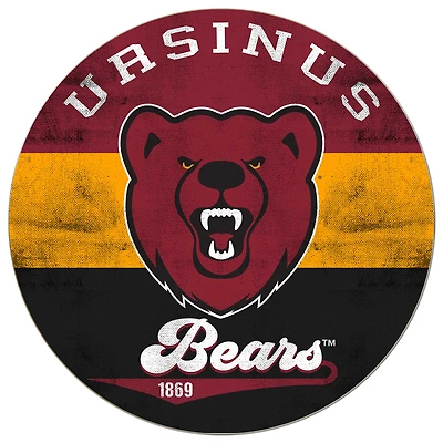 Ursinus Bears 20'' x 20'' Retro Logo Circle Sign