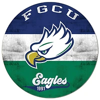 Florida Gulf Coast Eagles 20'' x 20'' Retro Logo Circle Sign
