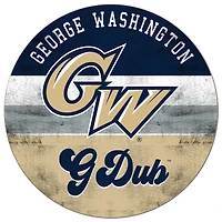 George Washington University 20'' x 20'' Retro Logo Circle Sign
