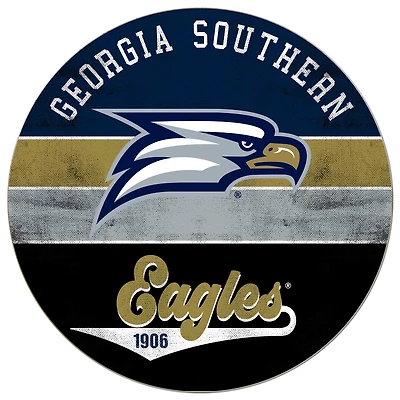 Georgia Southern Eagles 20'' x 20'' Retro Logo Circle Sign