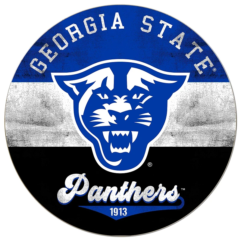 Georgia State Panthers 20'' x 20'' Retro Logo Circle Sign