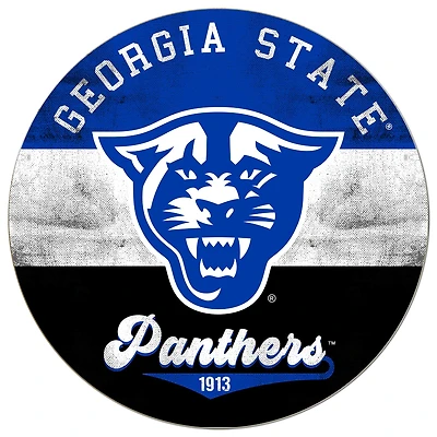 Georgia State Panthers 20'' x 20'' Retro Logo Circle Sign
