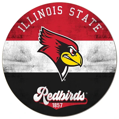 Illinois State Redbirds 20'' x 20'' Retro Logo Circle Sign