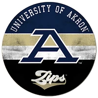 Akron Zips 20'' x 20'' Retro Logo Circle Sign