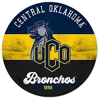 Central Oklahoma Bronchos 20'' x 20'' Retro Logo Circle Sign
