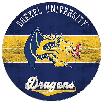 Drexel Dragons 20'' x 20'' Retro Logo Circle Sign