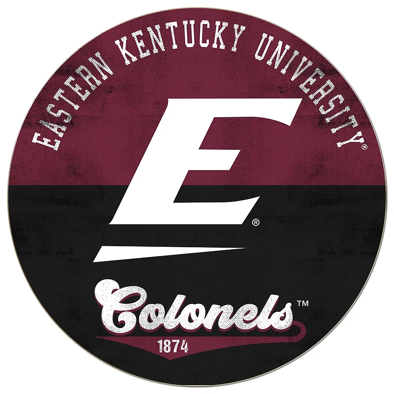 Eastern Kentucky Colonels 20'' x 20'' Retro Logo Circle Sign