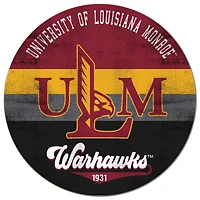 ULM Warhawks 20'' x 20'' Retro Logo Circle Sign