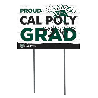 Cal Poly Mustangs 18'' x 24'' Proud Graduate Yard Sign