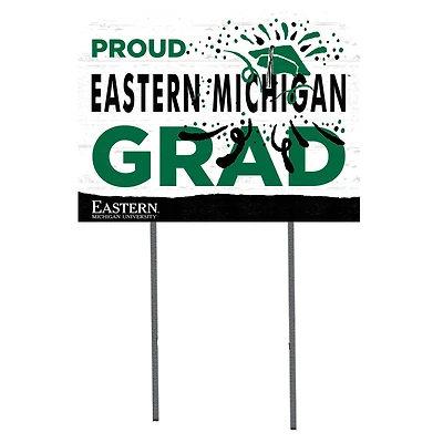 Eastern Michigan Eagles 18'' x 24'' Proud Graduate Yard Sign