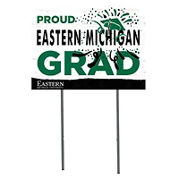 Eastern Michigan Eagles 18'' x 24'' Proud Graduate Yard Sign