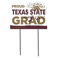 Texas State Bobcats 18'' x 24'' Proud Graduate Yard Sign