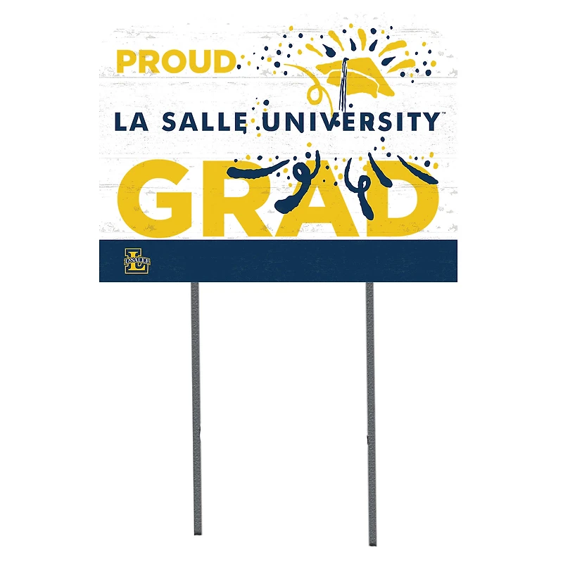 La Salle Explorers 18'' x 24'' Proud Graduate Yard Sign
