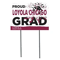 Loyola Chicago Ramblers 18'' x 24'' Proud Graduate Yard Sign