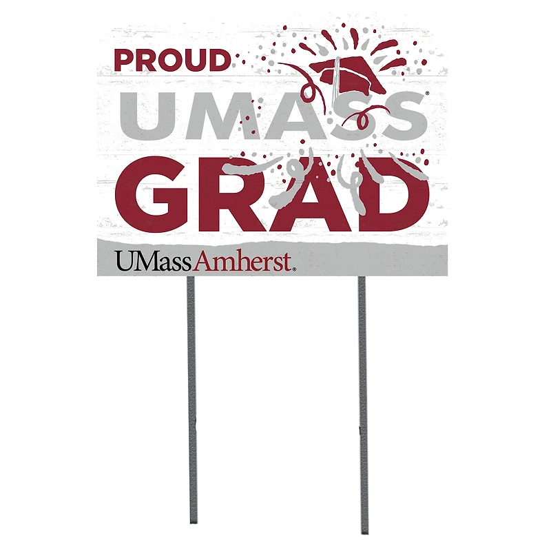 UMass Minutemen 18'' x 24'' Proud Graduate Yard Sign