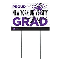 NYU Violets 18'' x 24'' Proud Graduate Yard Sign