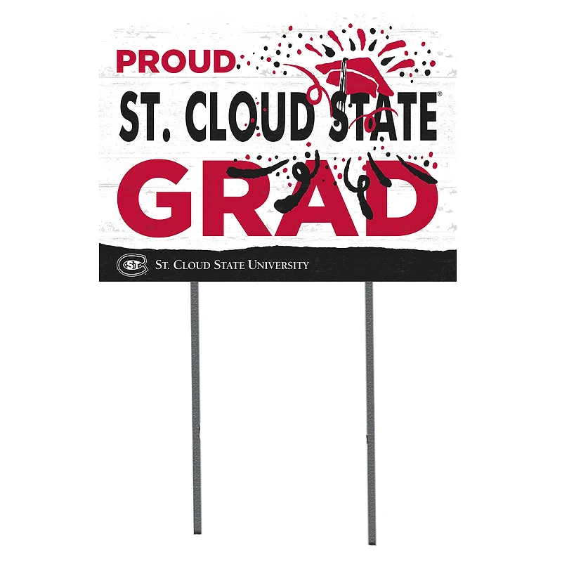 St. Cloud State Huskies 18'' x 24'' Proud Graduate Yard Sign