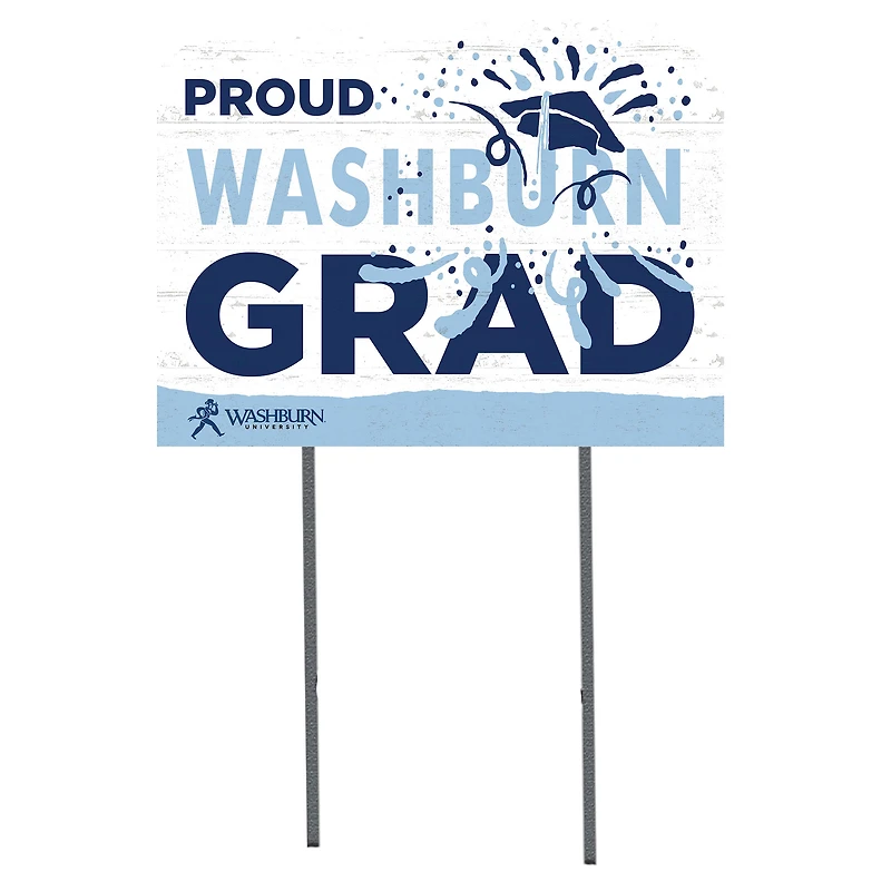 Washburn Ichabods 18'' x 24'' Proud Graduate Yard Sign