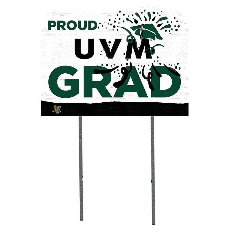 Vermont Catamounts 18'' x 24'' Proud Graduate Yard Sign