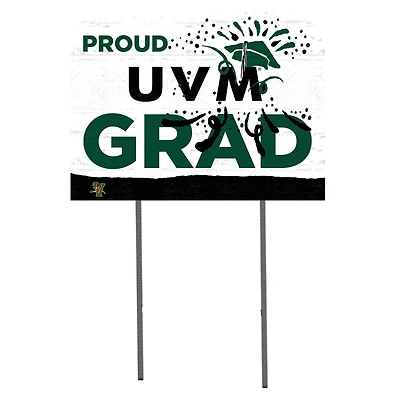 Vermont Catamounts 18'' x 24'' Proud Graduate Yard Sign