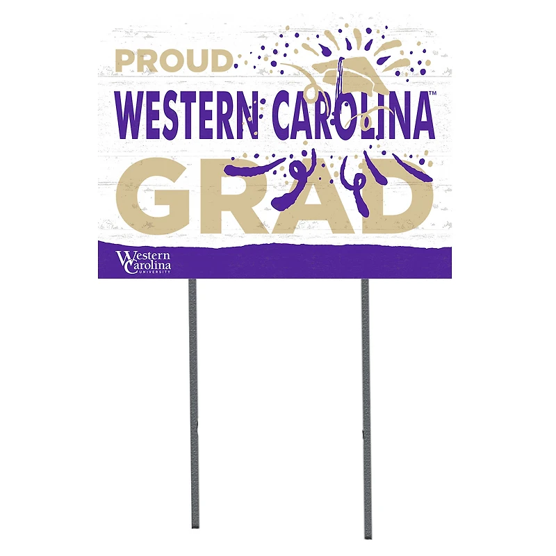 Western Carolina Catamounts 18'' x 24'' Proud Graduate Yard Sign