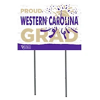 Western Carolina Catamounts 18'' x 24'' Proud Graduate Yard Sign