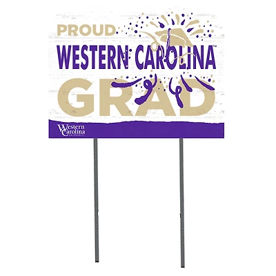 Western Carolina Catamounts 18'' x 24'' Proud Graduate Yard Sign