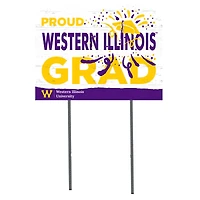 Western Illinois Leathernecks 18'' x 24'' Proud Graduate Yard Sign