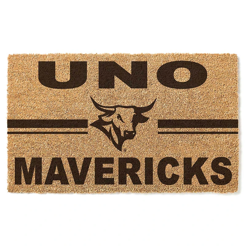 Nebraska Omaha Mavericks 18'' x 34'' Team Logo Doormat