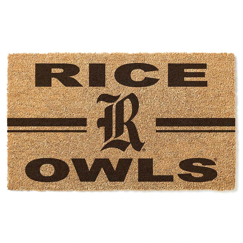 Rice Owls 18'' x 34'' Team Logo Doormat