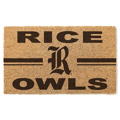 Rice Owls 18'' x 34'' Team Logo Doormat