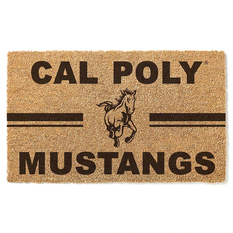 Cal Poly Mustangs 18'' x 34'' Team Logo Doormat