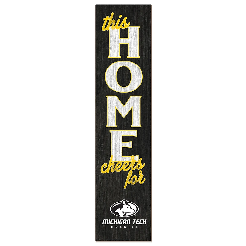 Michigan Tech Huskies 12" x 48" This Home Leaner
