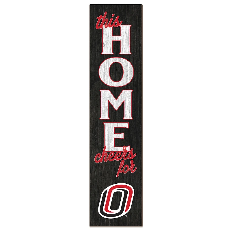 Nebraska Omaha Mavericks 12" x 48" This Home Leaner