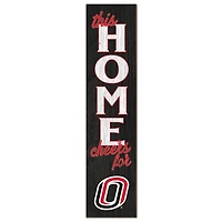 Nebraska Omaha Mavericks 12" x 48" This Home Leaner