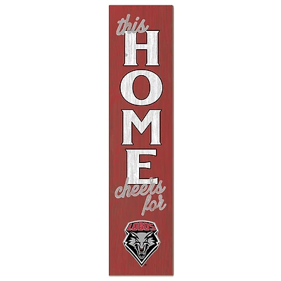 New Mexico Lobos 12" x 48" This Home Leaner