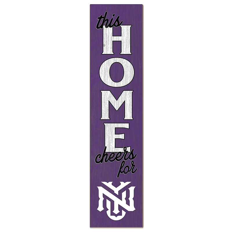NYU Violets 12" x 48" This Home Leaner