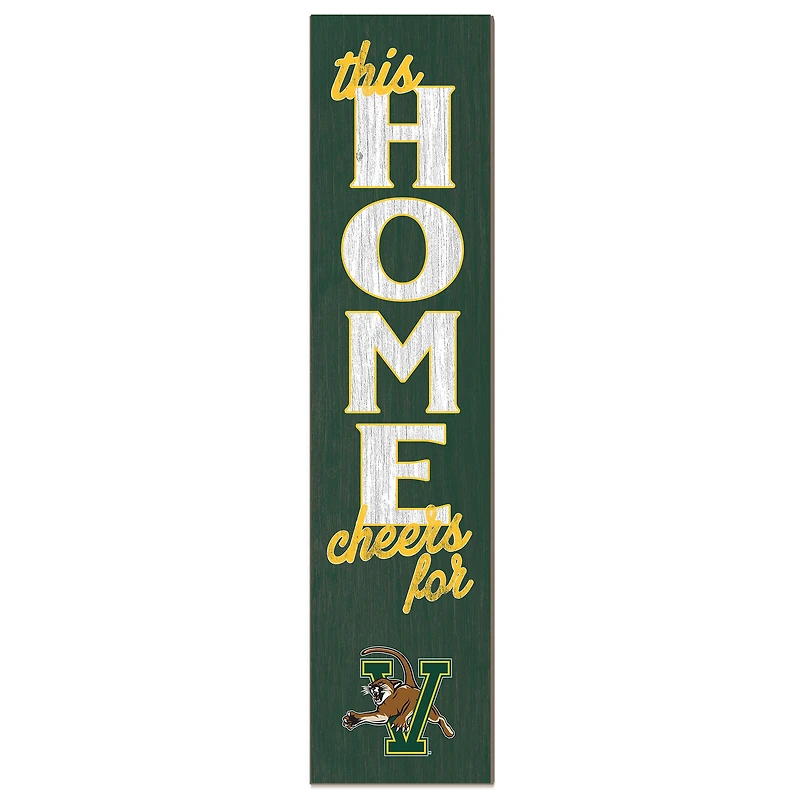Vermont Catamounts 12" x 48" This Home Leaner