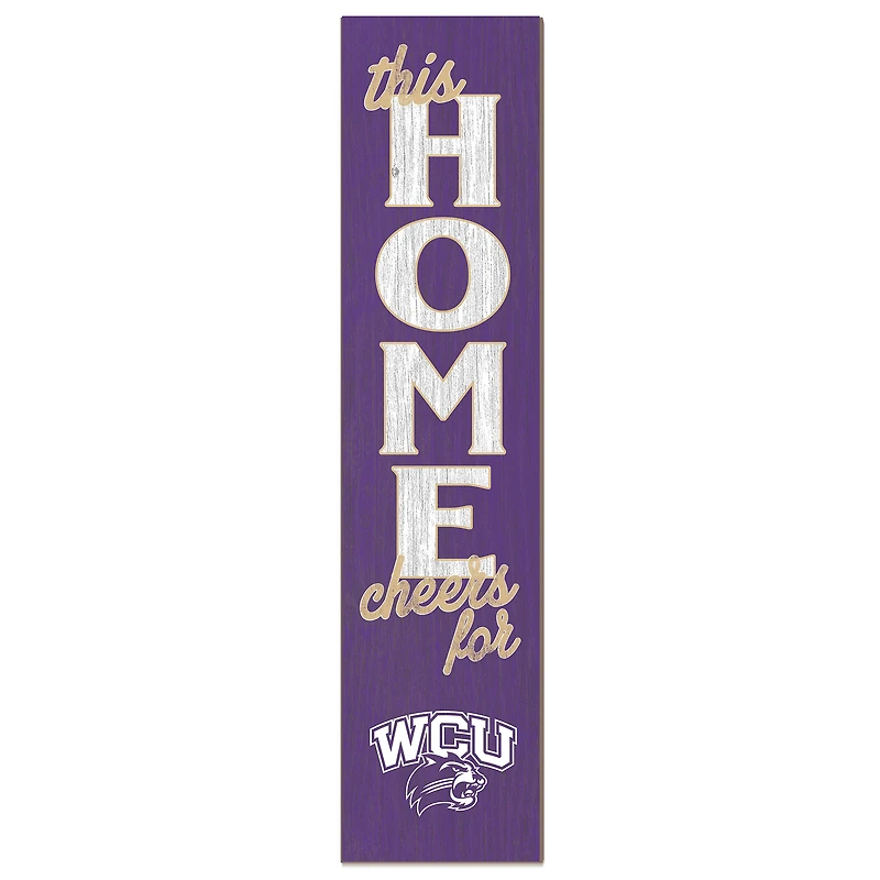 Western Carolina Catamounts 12" x 48" This Home Leaner