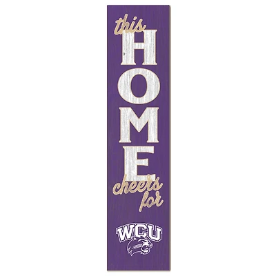 Western Carolina Catamounts 12" x 48" This Home Leaner
