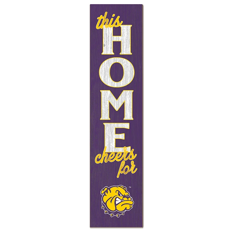 Western Illinois Leathernecks 12" x 48" This Home Leaner