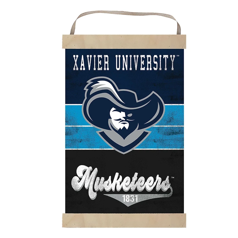 Xavier Musketeers Reversible Retro Logo Banner Sign