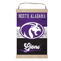 North Alabama Lions Reversible Retro Logo Banner Sign