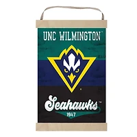 UNC Wilmington Seahawks Reversible Retro Logo Banner Sign