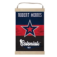 Robert Morris Colonials Reversible Retro Logo Banner Sign