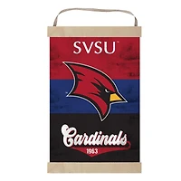 Saginaw Valley State Cardinals Reversible Retro Logo Banner Sign
